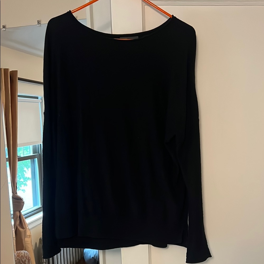 Vince Black Long Sleeve Thin Sweater
